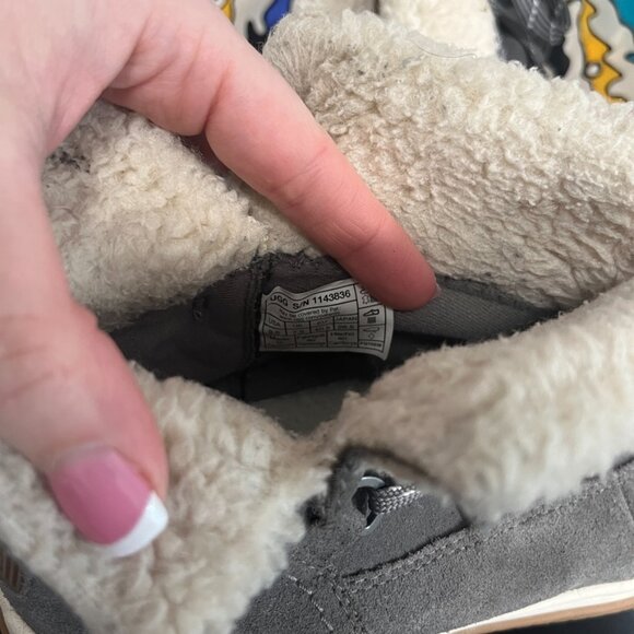 Ugg Lakesider Heritage Gray Waterproof Sneaker Booties Size 9.5 - Picture 8 of 8